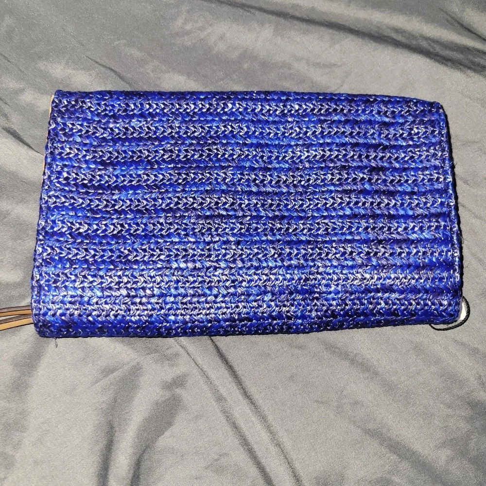 Vera Bradley Straw Beach Wristlet Classic Navy Turtle Reef NWT